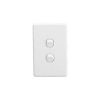Switch 2 gang vertical 10a white CLIC2032VAWE